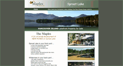 Desktop Screenshot of maplesresort.ca