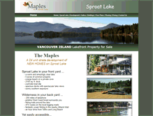 Tablet Screenshot of maplesresort.ca